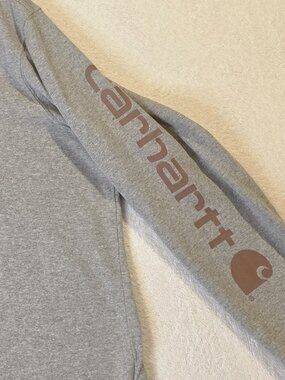 Carhartt Shirt Mens XXL Loose Fit Long Sleeve Gray